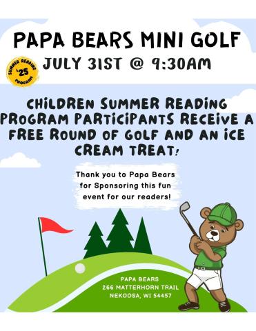 Papa Bears Mini Golf Papa Bears Mini Golf